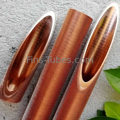 comprar DELLOK Tubo de cobre, bobina de evaporador de pinças de alumínio arrefecida a ar ou tubo de pinças baixas de liga de cobre extrudida online manufacture