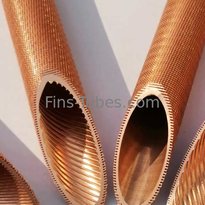 comprar DELLOK Tubos de cobre com ranhuras internas Tubos de barbatanas baixas para trocadores de calor e resfriadores de ar online manufacture