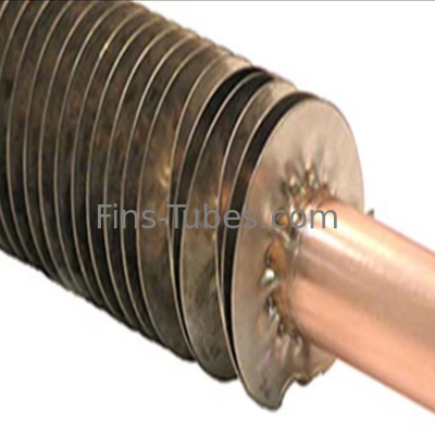 comprar DELLOK Pressão Tubos embutidos de barbatanas 200°C Transferência de calor Plain Grooved Soldado Borda de barbatanas 1.65mm Parede Thk 2.5-20mm Barbatanas online manufacture