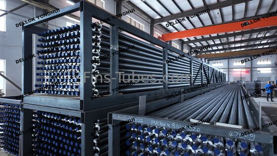comprar DELLOK YONGHUI Folha de tubo de trocador de calor com tubo de trocador de calor com 16 ou 24 nadadeiras, adequada para sistemas industriais de arrefecimento Fabricação em linha