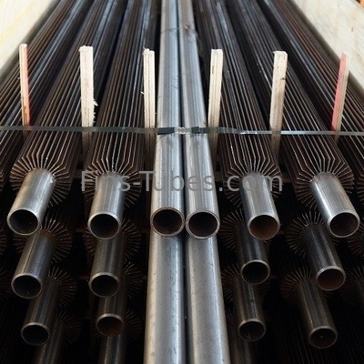 comprar Tubo Finned longitudinal em forma de u do aço carbono A106 das tiras de DELLOK Brown online manufacture