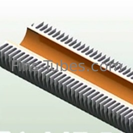 DELLOK Tubos de condensador helicoidal de alumínio extrudidos de aço carbono