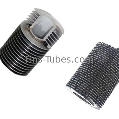 DELLOK Venda a quente Tubos de barbatanas espirais, Tubos de barbatanas dentadas, Tubos de barbatanas dentadas