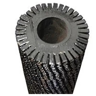 DELLOK ASTM A106 Aço carbono Aço inoxidável Trocador de calor tubo espiral de barbatana serrilhada