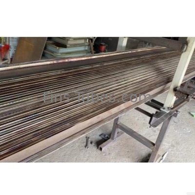 DELLOK Tubos de barbatanas longitudinais de aço inoxidável soldados de aço carbono