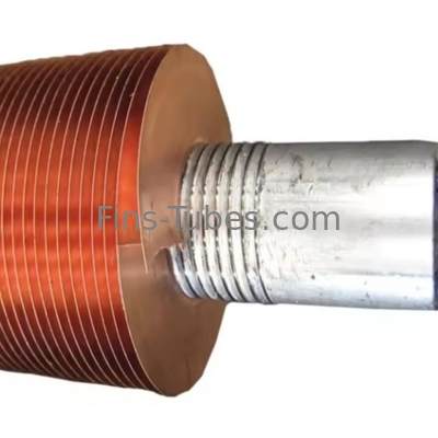 DELLOK Tubos de aço inoxidável de cobre com barbatanas L/LL/KL em espiral de alumínio SS ou barbatanas extrudidas