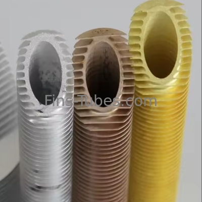 DELLOK OD63.5mm Alumínio Fin tubo com durabilidade / resfriamento de longa duração até 300 ° F