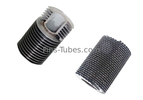 Tubos de barbatanas de aço carbono extrudido Preto Pintado Cor Luminosa Solidas Barbatanas serrilhadas Espessura 1-5 mm