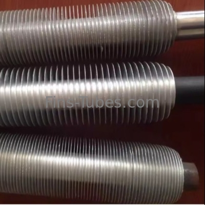 Tubos de barbatanas de aço carbono de cobre 0,3-1,2 mm Tubos de barbatanas de 2,5-20 mm Espaçamento entre 16-63 mm Od