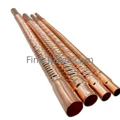 DELLOKTemperatura Tubos de barbatanas incorporados Aço carbono Aço inoxidável Cobre Alumínio Titânio 200°C Plain
