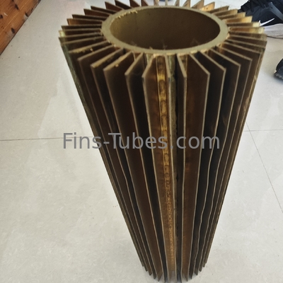DELLOK Tubos com nadadeira marrom de aço carbono de alta temperatura
