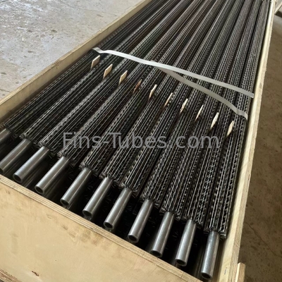 DELLOK Tubos com nadadeira marrom de aço carbono de alta temperatura