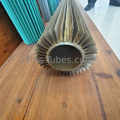 DELLOK Tubos de transferência de calor de nadadeira longitudinal Tubos de transferência de calor de nadadeira quadrada Tipo 0,5 polegadas Tubos de troca de calor certificados ASTM