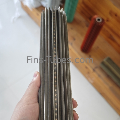 DELLOK Tubos longitudinais de nadadeira com 19 mm OD 400 °C Conexão roscada para raiz