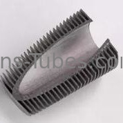 O tubo de aleta de alumínio 1100 de DELLOK serrilhou a espessura 0.45mm frisados