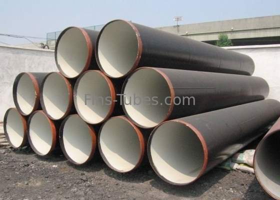 Tubos soldados espirais do grande diâmetro SSAW do preto da tubulação de aço carbono de DELLOK Q235B