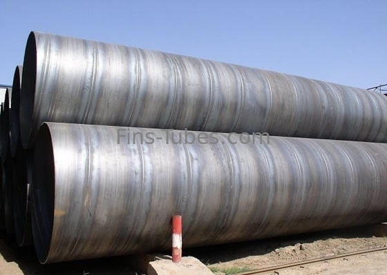 Tubos soldados espirais do grande diâmetro SSAW do preto da tubulação de aço carbono de DELLOK Q235B